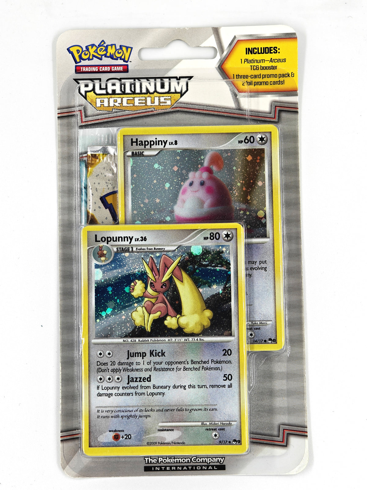 Pokemon - Arceus Blister Pakke – Happiny & Lopunny Promo
