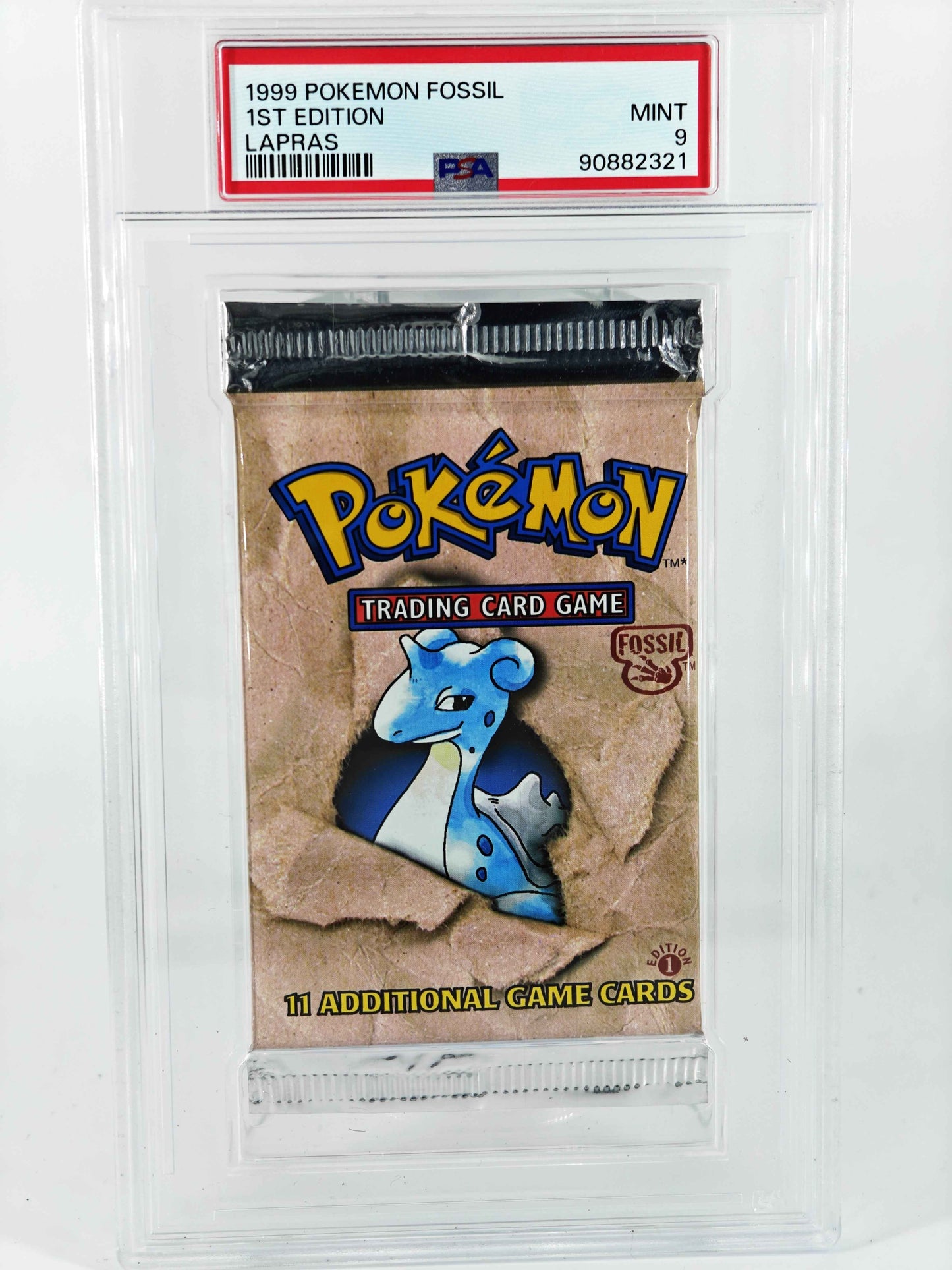 1st Edition Fossil Booster Pack (PSA 9)