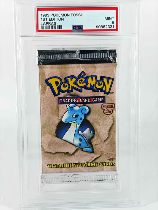 1st Edition Fossil Booster Pack (PSA 9)