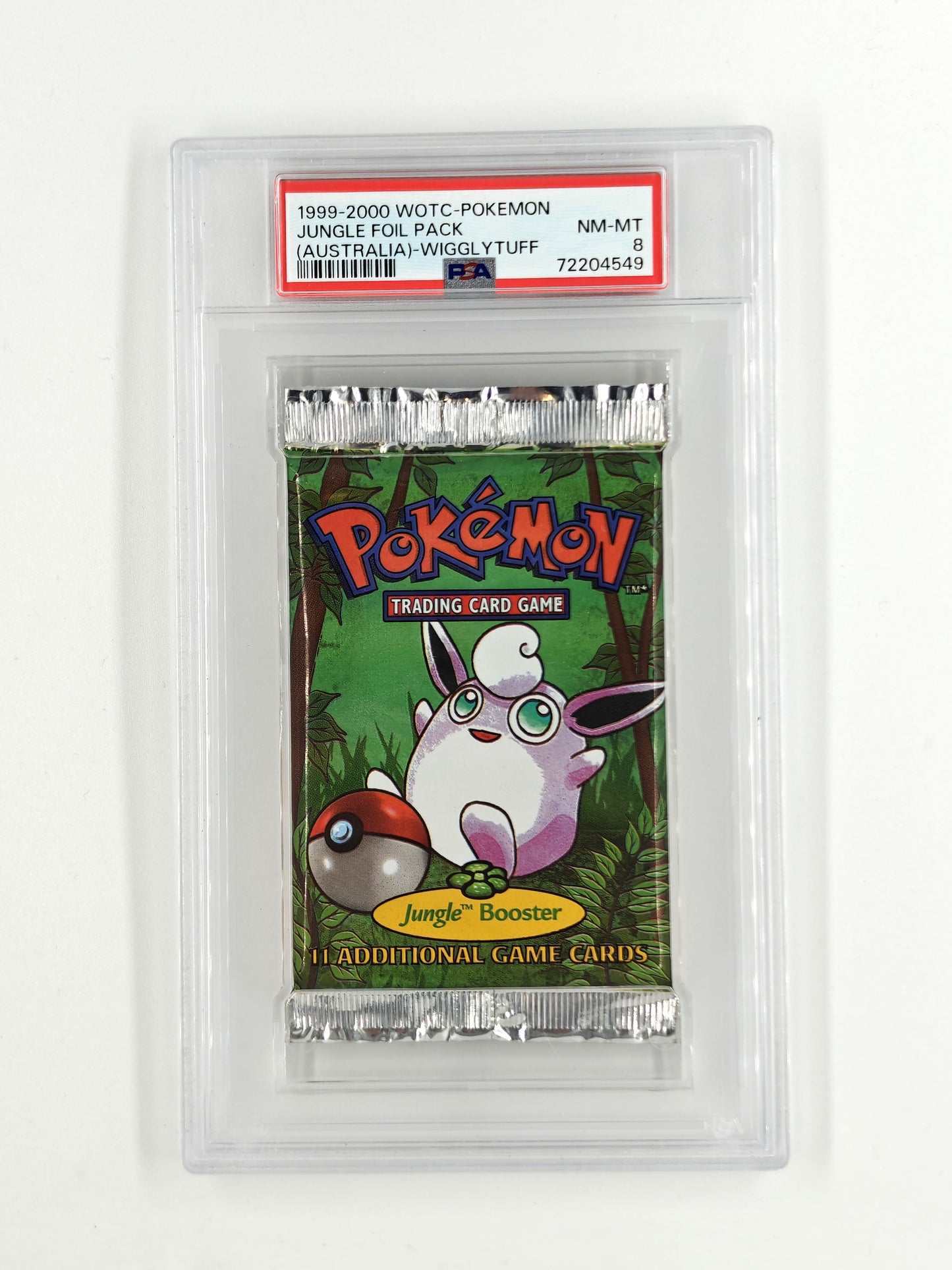 Pokemon - (Australian) Unlimited Jungle Booster Pack - PSA 8
