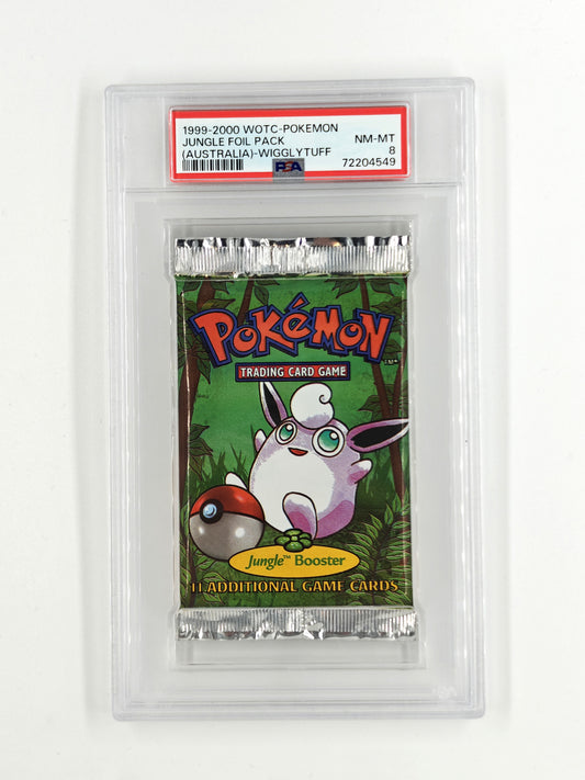 Pokemon - (Australian) Unlimited Jungle Booster Pack - PSA 8