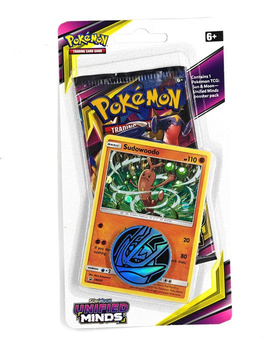 Pokemon - Sun & Moon – Unified Minds Checklane Blister (Sudowoodo Promo)