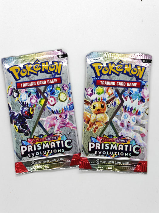 Pokemon - Scarlet & Violet: Prismatic Evolutions Booster Pack - Tilfeldig Pack Art