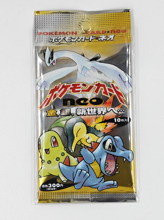 Pokemon - Neo 1 Gold, Silver, to a New World Booster Pakke - HOLO Granti - (Japanske Neo Genesis)